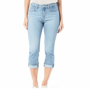 🆕 Levi’s Light Wash Cropped Jeans 515. Midrise. Slim. Cotton-Spandex. NWT